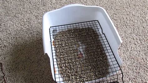 steel grid box|PODOO Steel Grids Rabbit Litter Box .